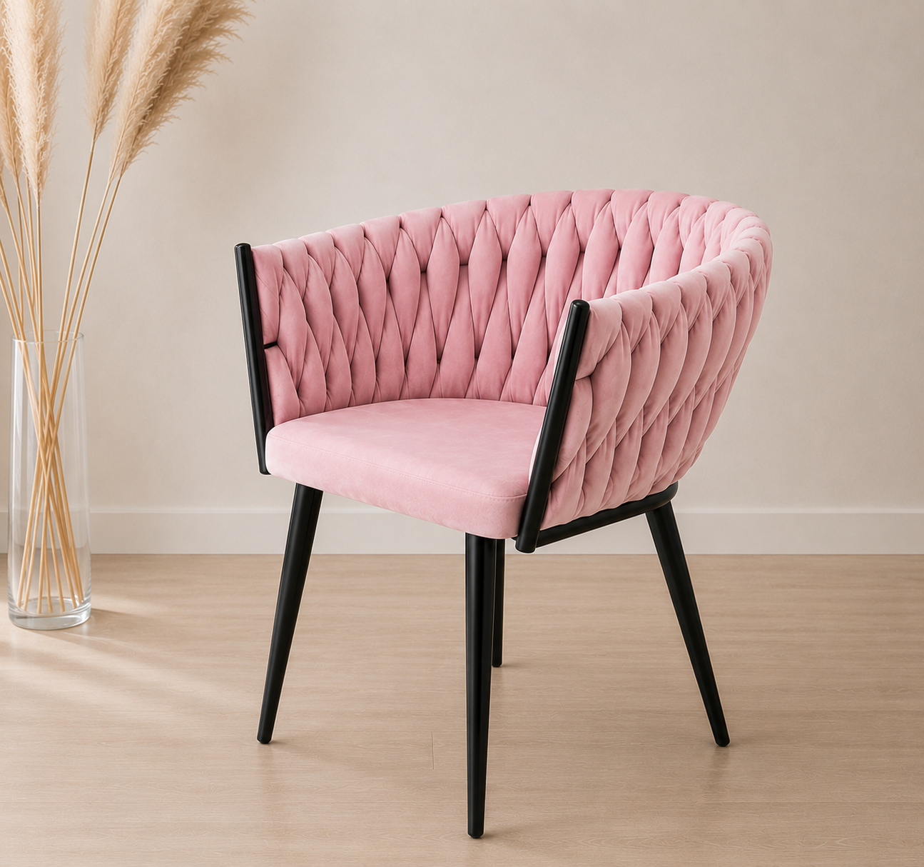 Poltrona Mónaco Felpa Black