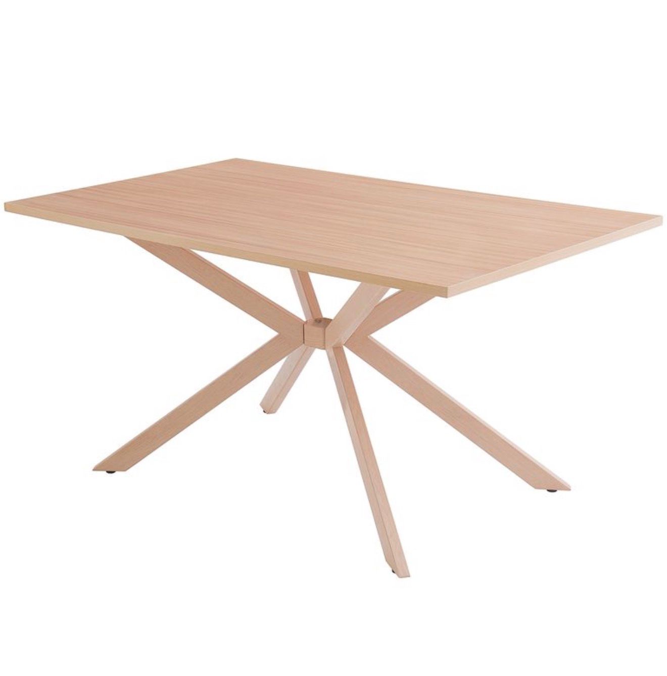 Mesa Rectangular Yarda Wood con 4 Sillas Wishbone Madera - Imagen 3