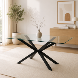 Mesa Warwick Rectangular Vidrio Black