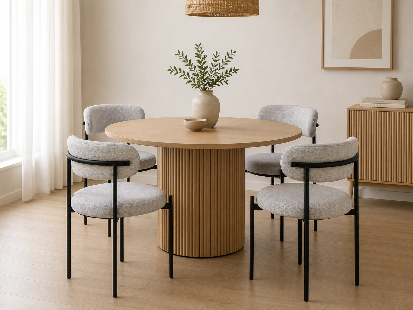 Pack de 4 Silla Oslo Lino Arpi Black - Imagen 3
